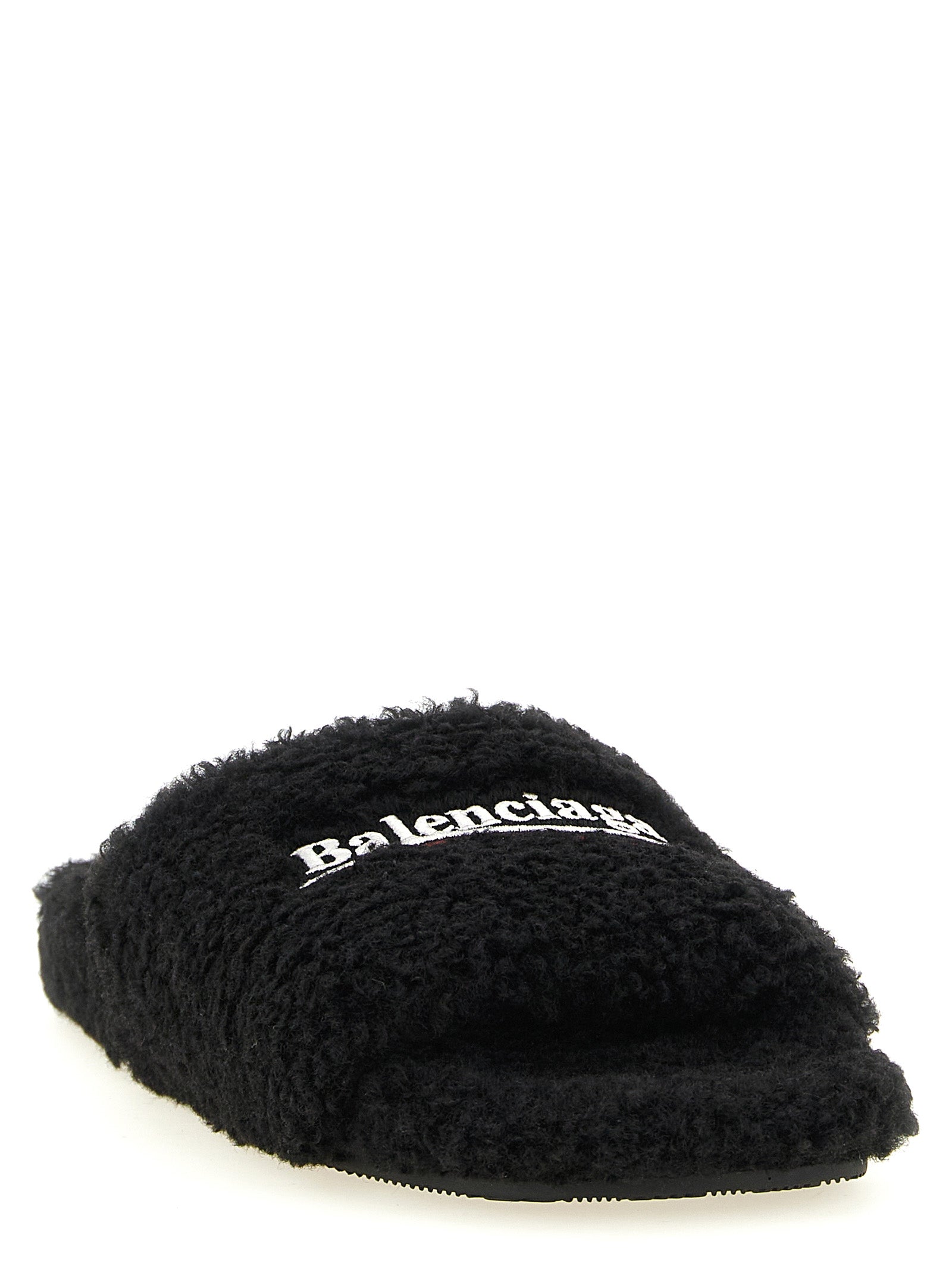 Black Polyester Slides