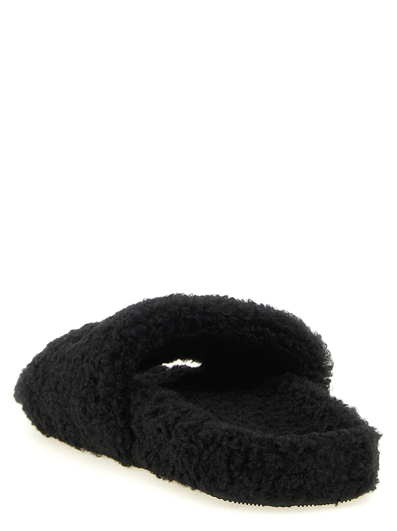 Black Polyester Slides
