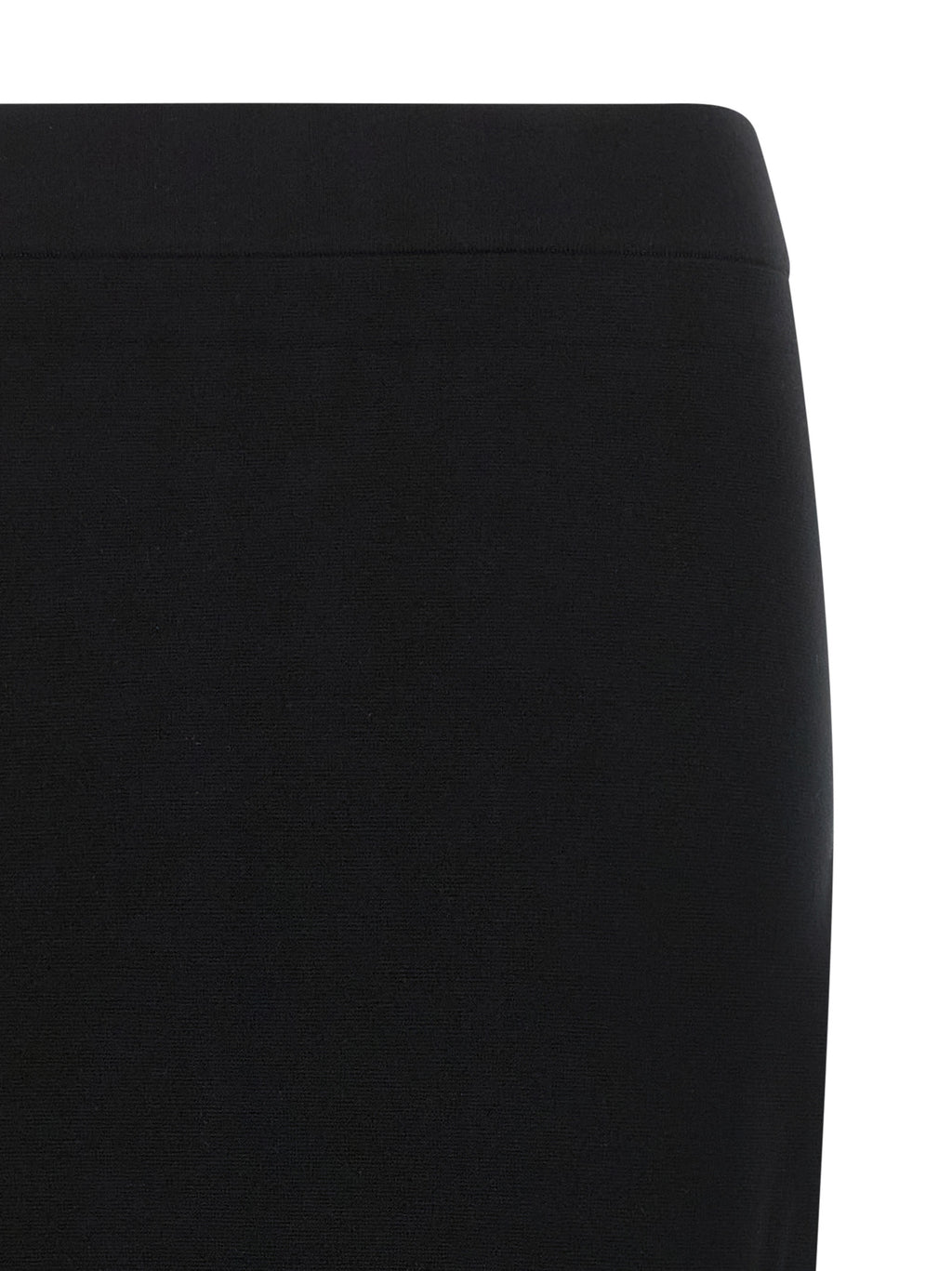 Black Viscose Midi Skirt