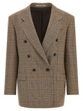 Brown Polyester Blazer