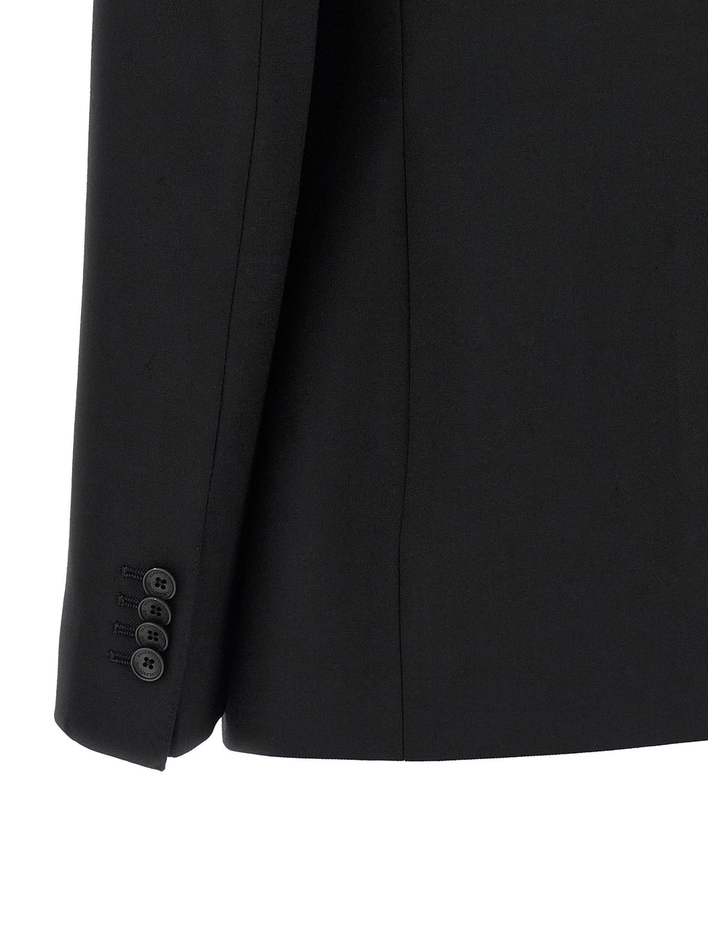 Black Polyester Blazer