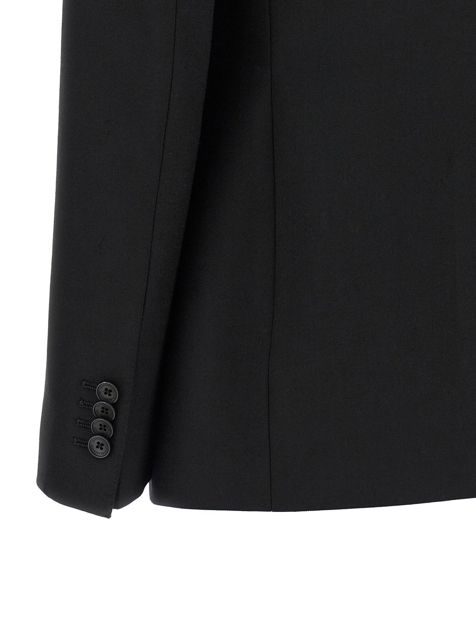 Black Polyester Blazer