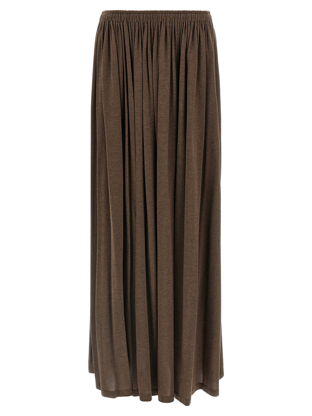 Brown Lyocell Mini Skirt
