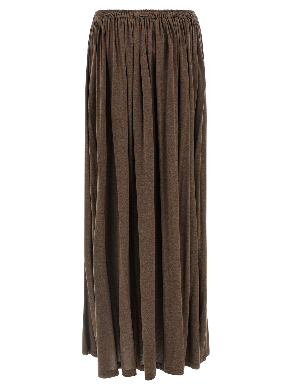 Brown Lyocell Mini Skirt