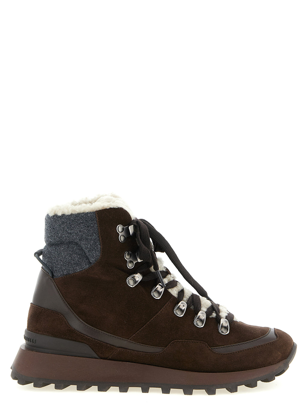 Brown Calfskin Ankle Boots