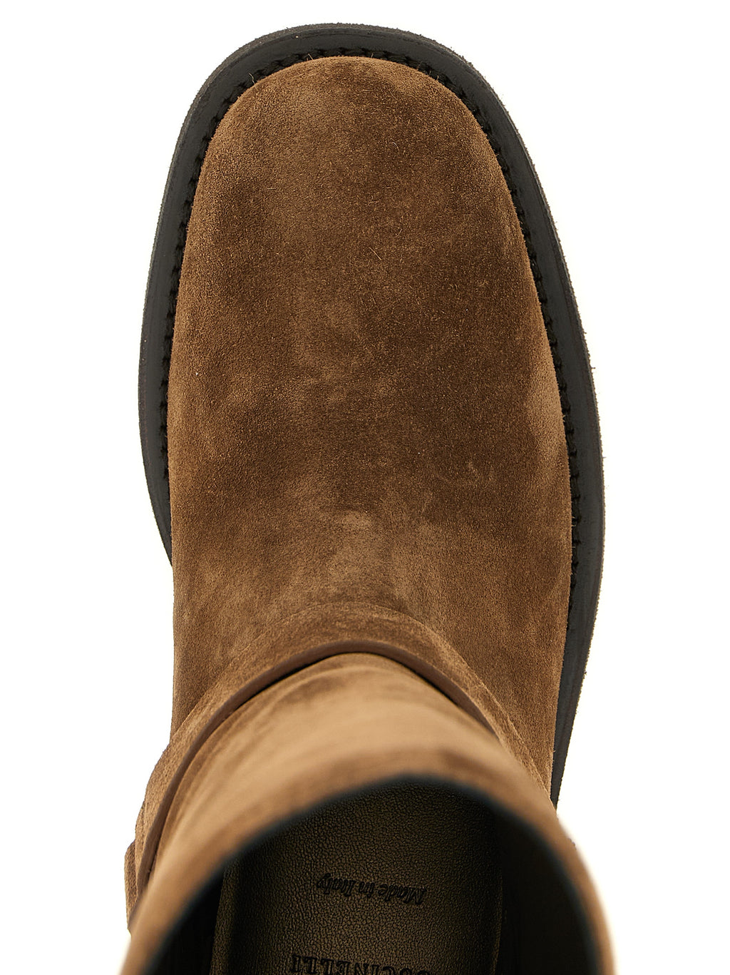 Brown Calfskin Over The Knee