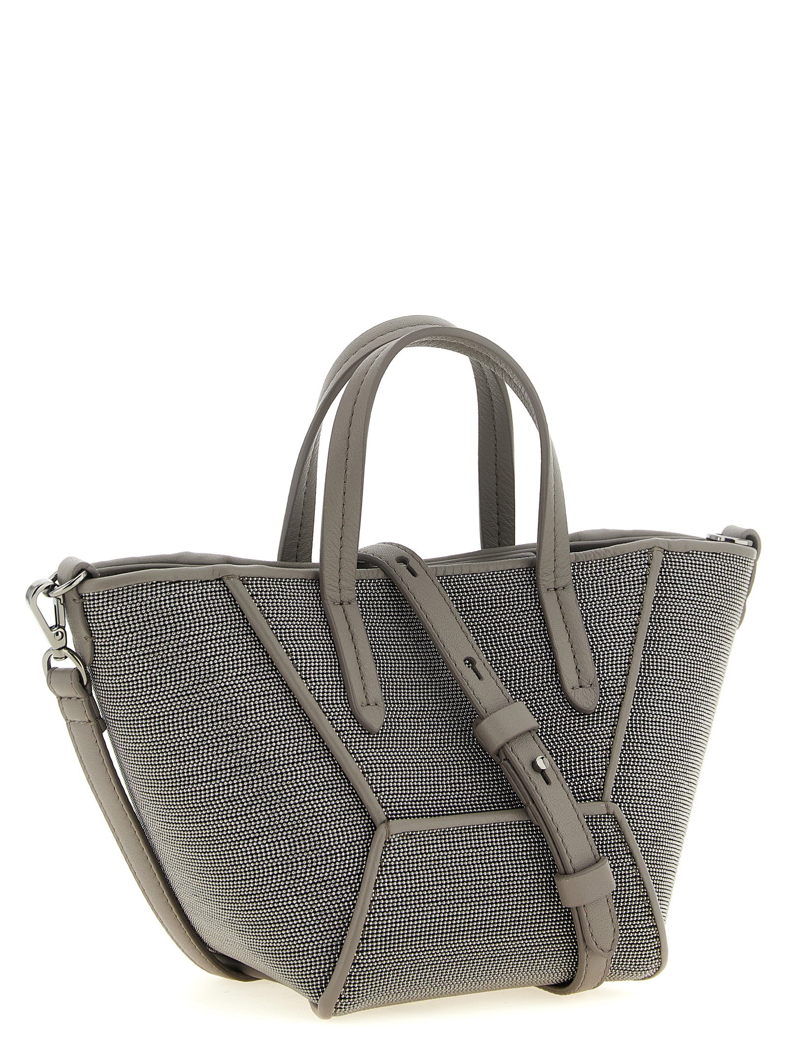 Gray Calfskin Handbag