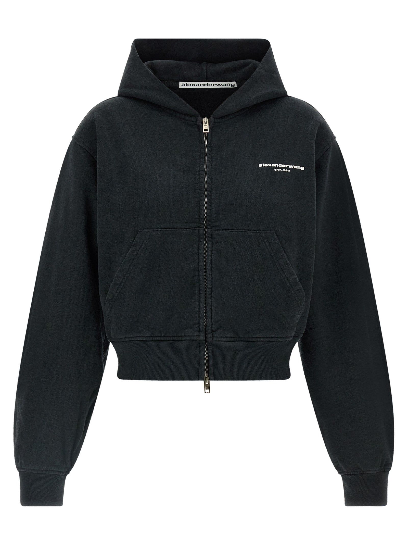Black Cotton Sweatshirt