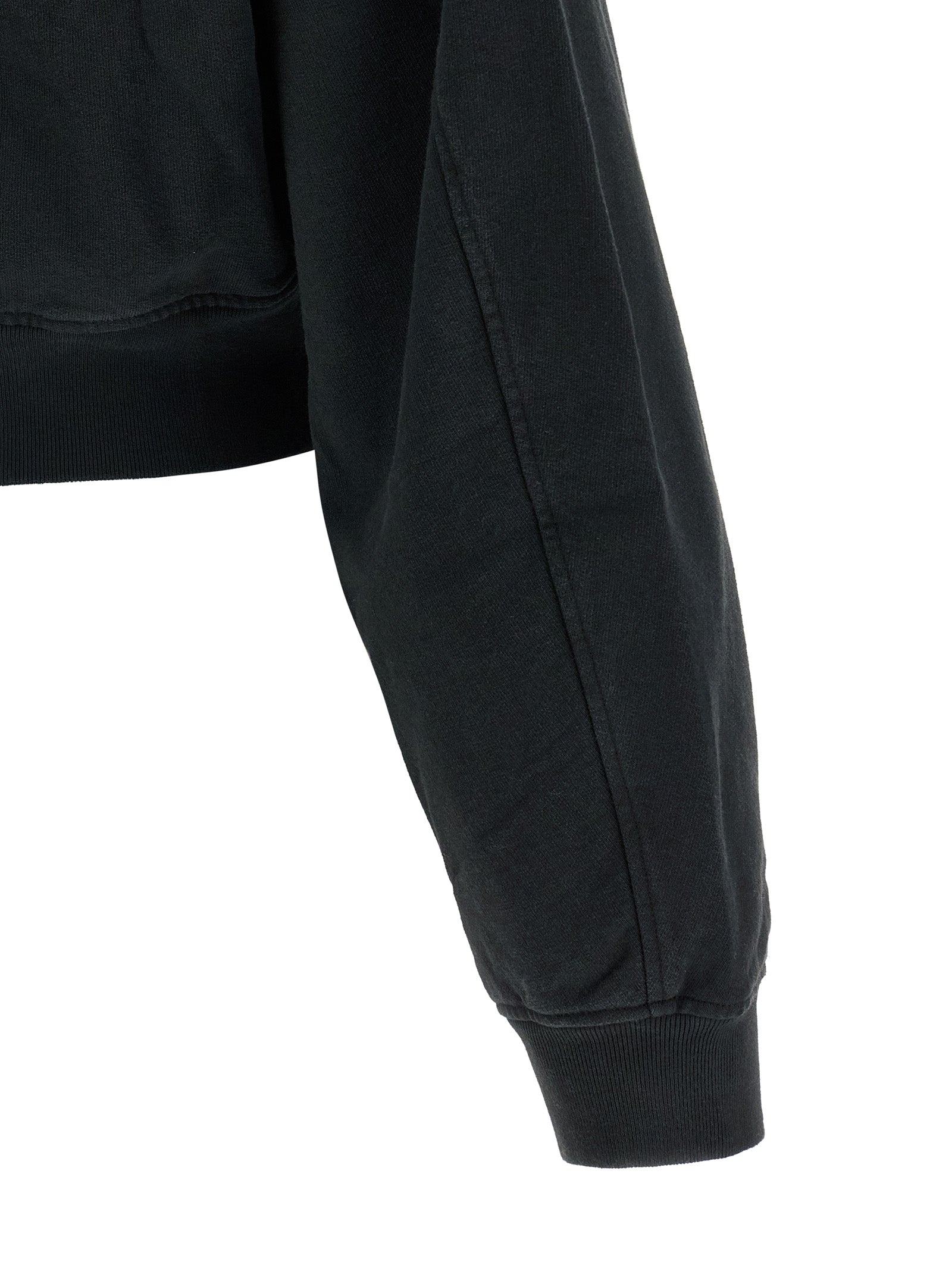 Black Cotton Sweatshirt