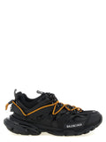 Black Polyethylene Athletic Sneakers