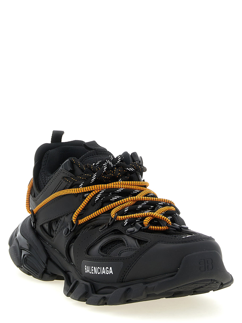 Black Polyethylene Athletic Sneakers
