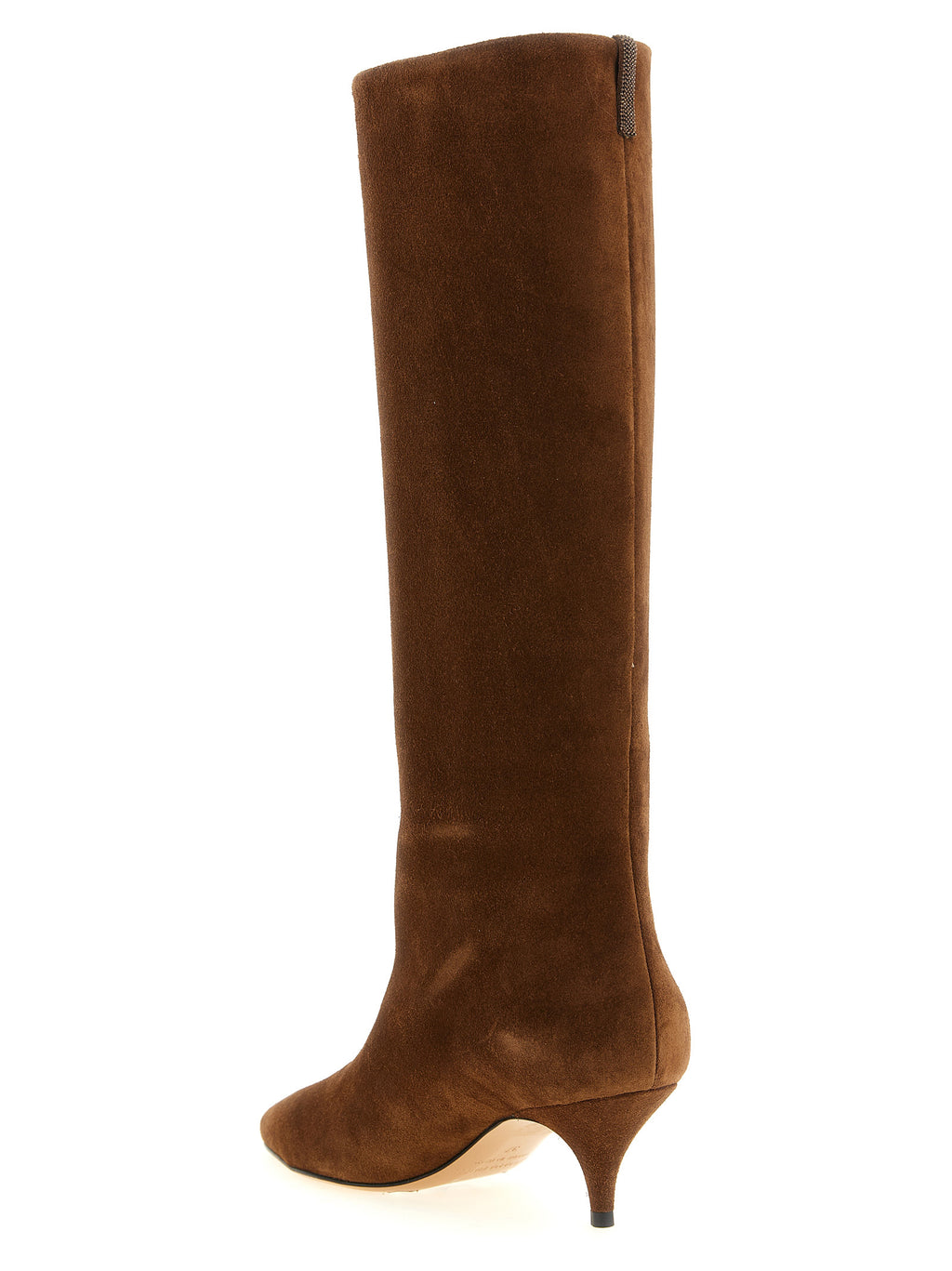 Brown Suede Leather Over The Knee