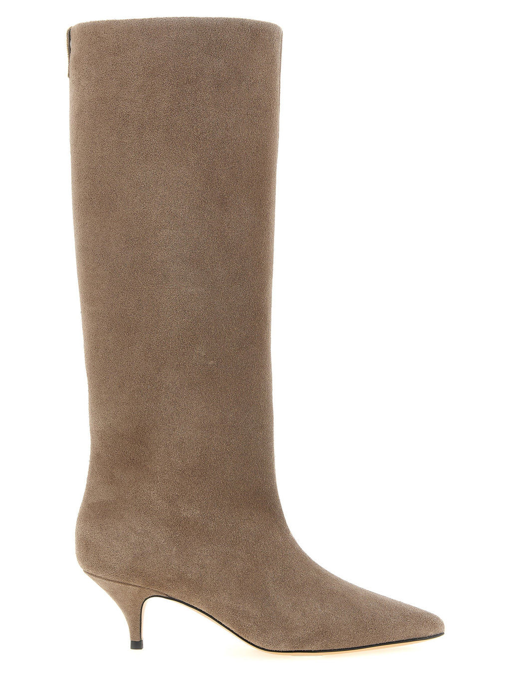 Beige Suede Leather Over The Knee