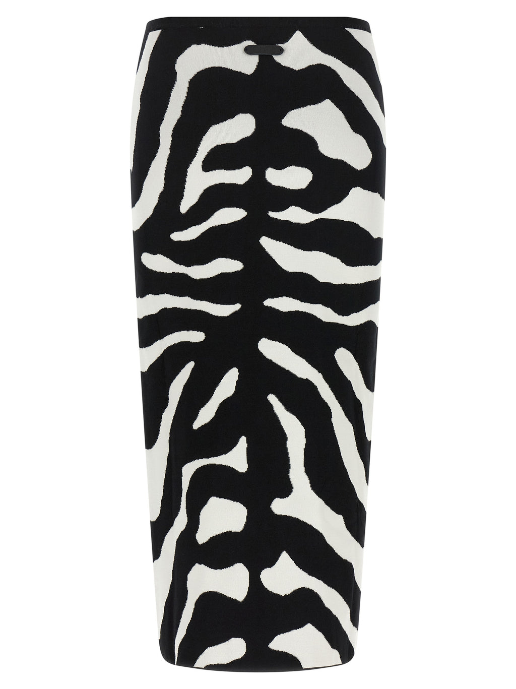 Bicolor Viscose Midi Skirt