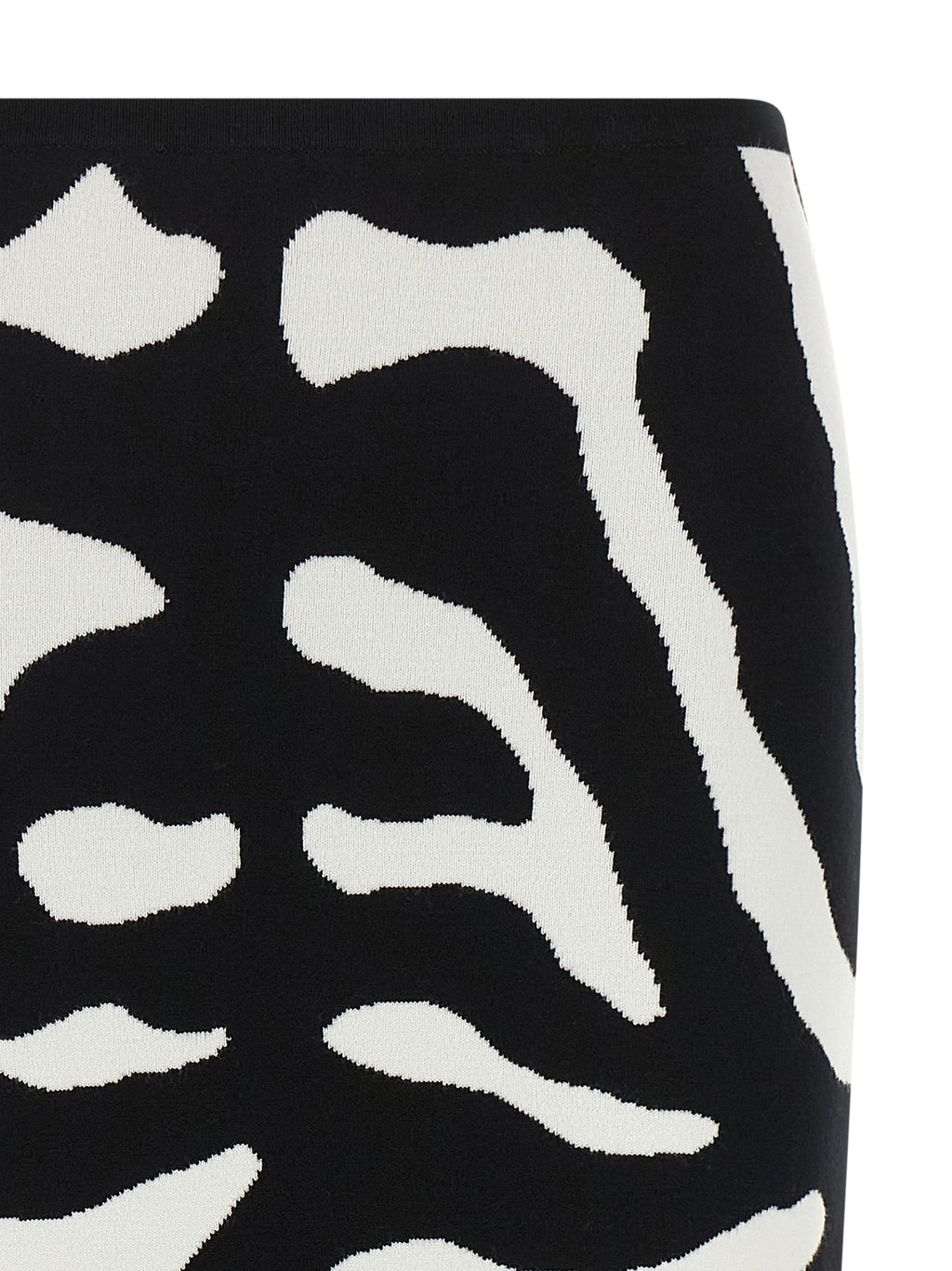 Bicolor Viscose Midi Skirt