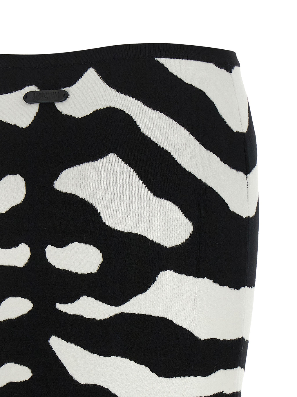 Bicolor Viscose Midi Skirt