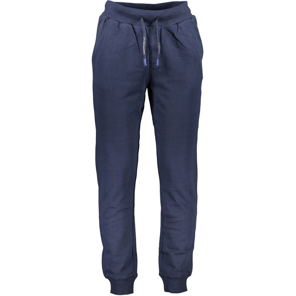 Blue Cotton Men's Trousers