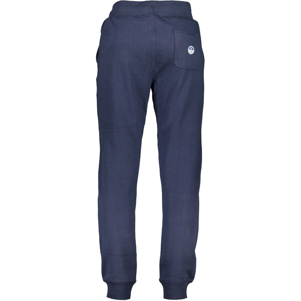 Blue Cotton Men's Trousers