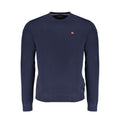 Blue Cotton Men Sweater