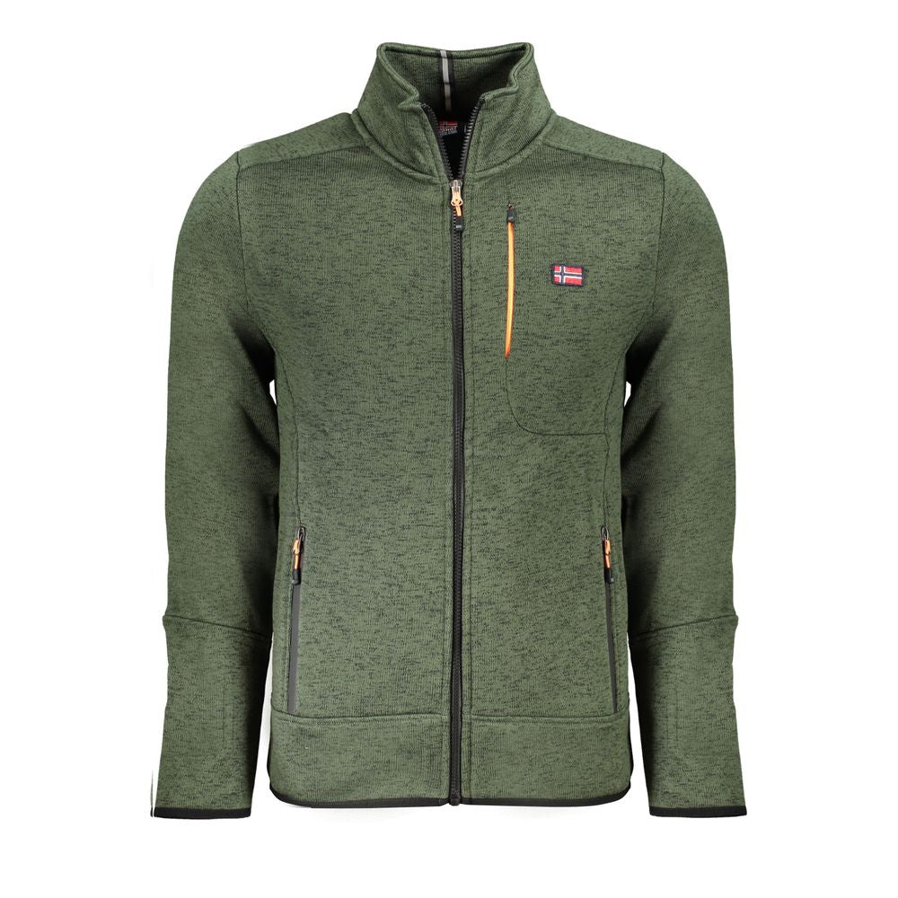 Green Polyester Men's Sweatshirt