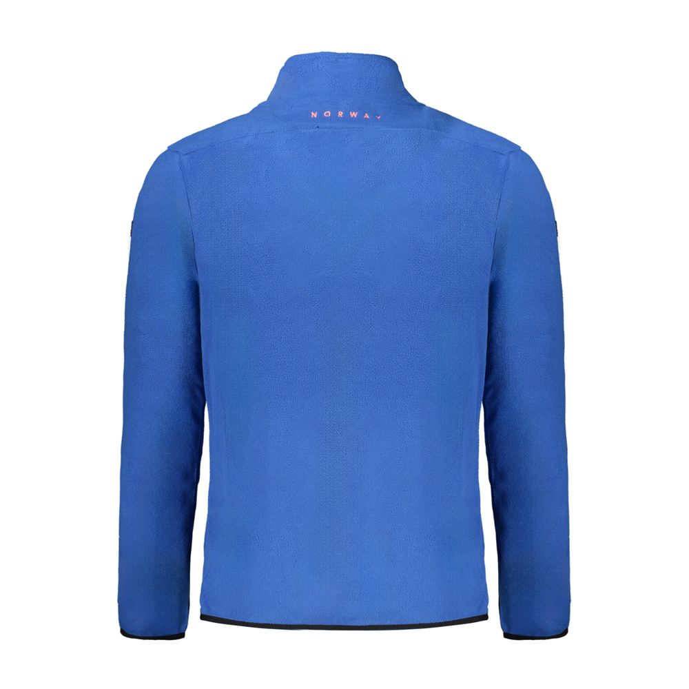 Blu Polyester Men Sweatshirt