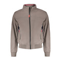 Brown Polyester Men's Jacket