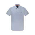 Light Blue Cotton Men's Polo