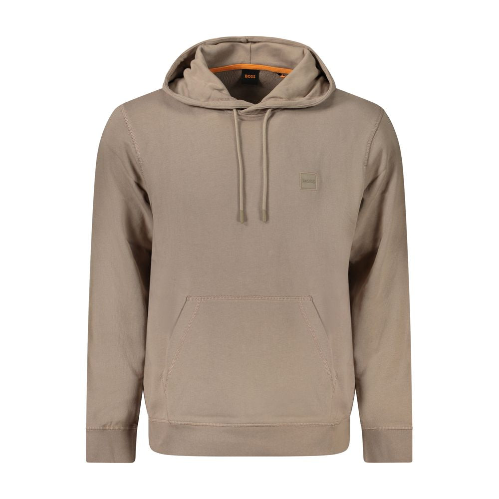 Brown Cotton Men's Sweatshirt