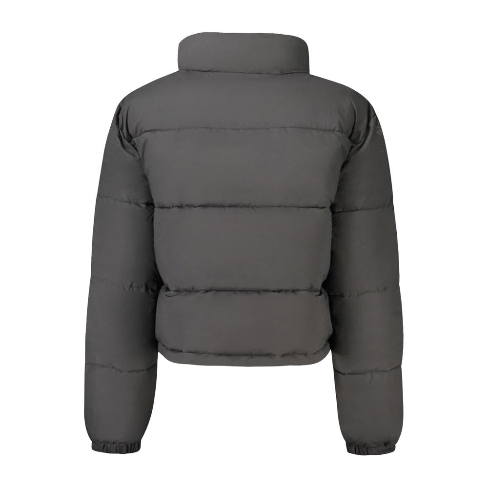Black Polyester Women Jacket