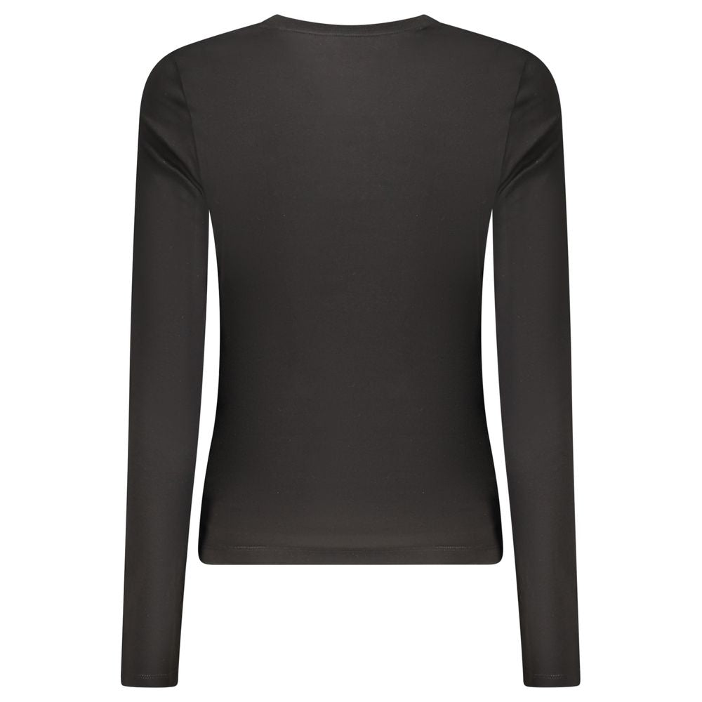 Black Cotton Women's T-Shirt