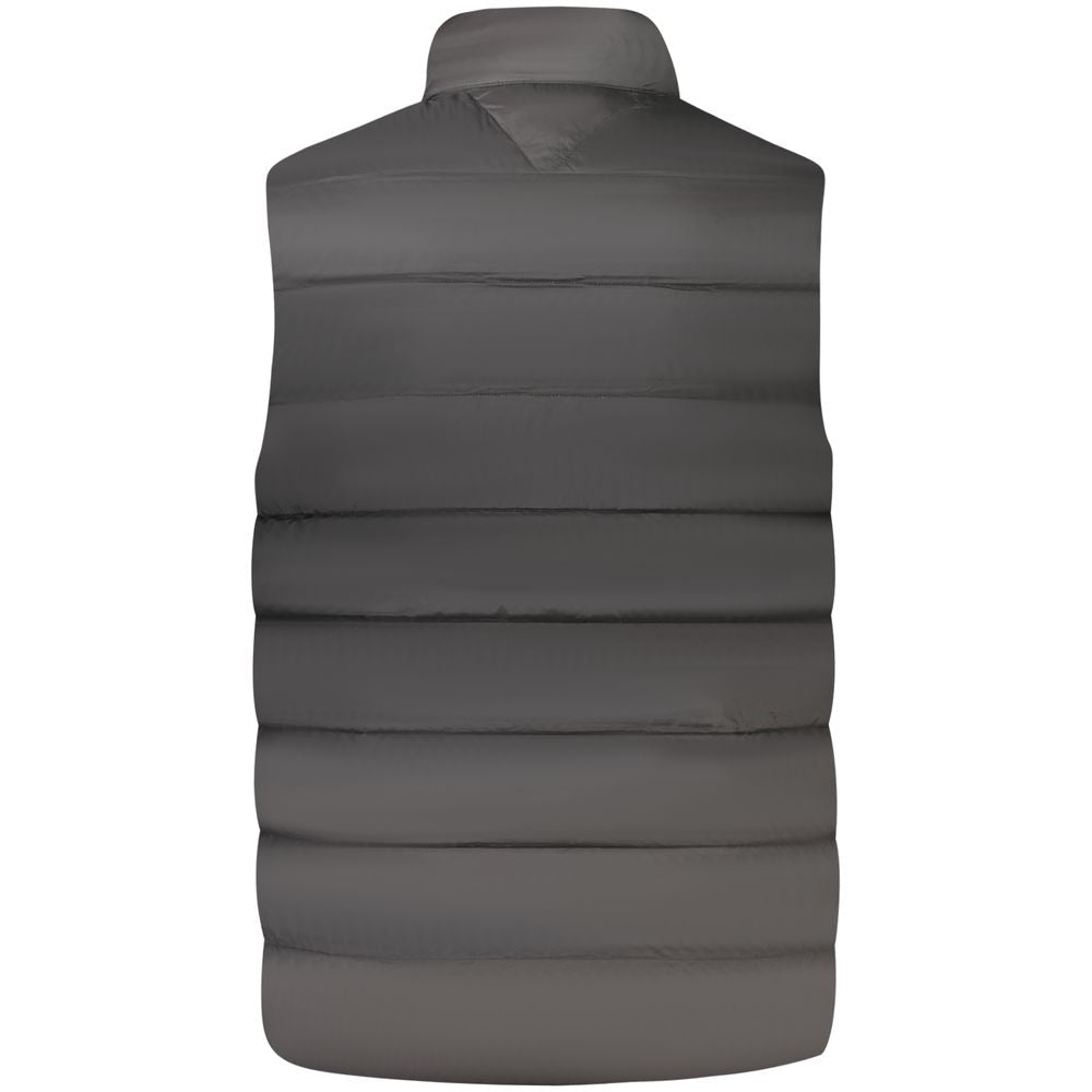 Black Nylon Men's Vest Jacket