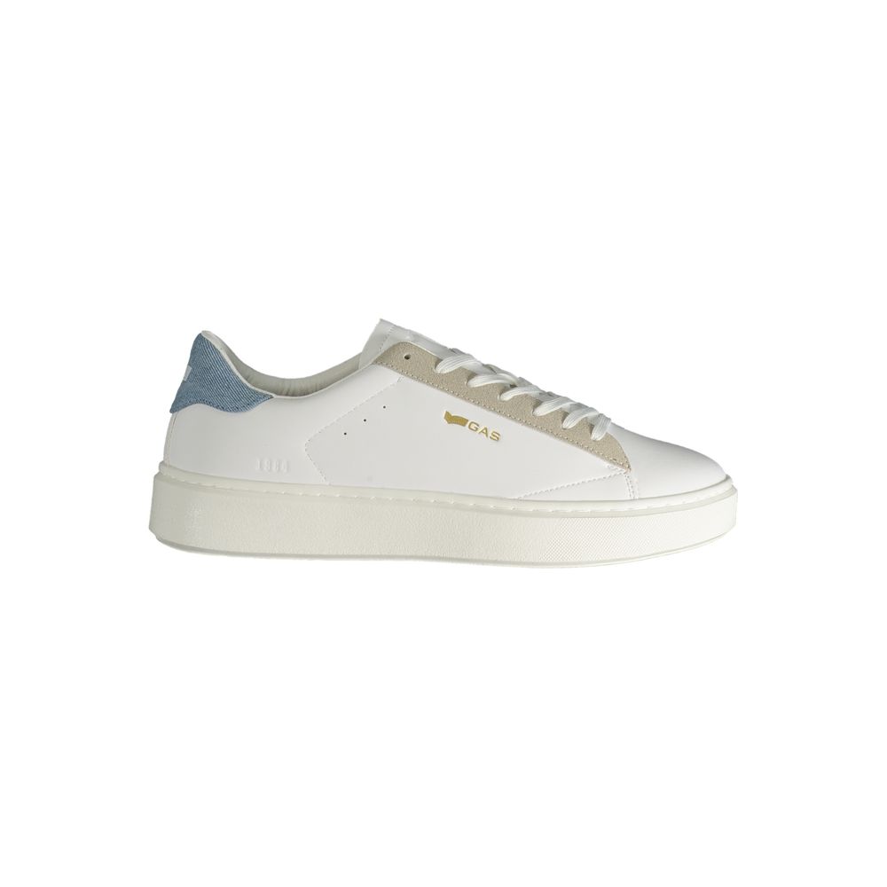 White Polyurethane Men's Sneaker