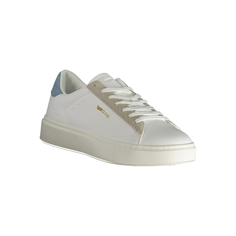 White Polyurethane Men's Sneaker