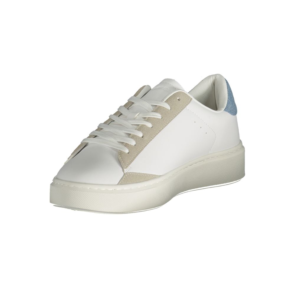 White Polyurethane Men's Sneaker
