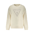White Cotton Women Sweatshirt