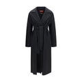Black Wool Oves Aries Coat