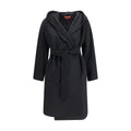 Black Wool Oves Aries Coat