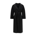 Black Wool Oves Aries Coat