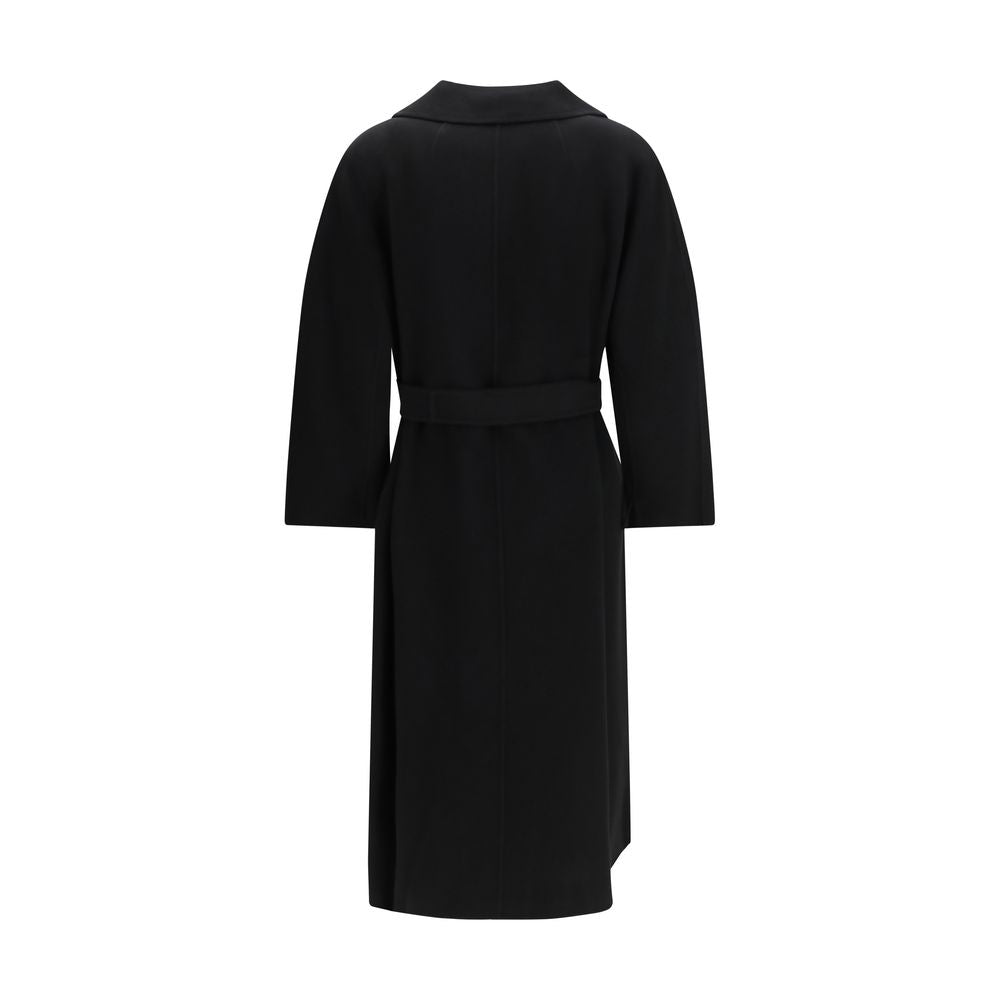 Black Wool Oves Aries Coat