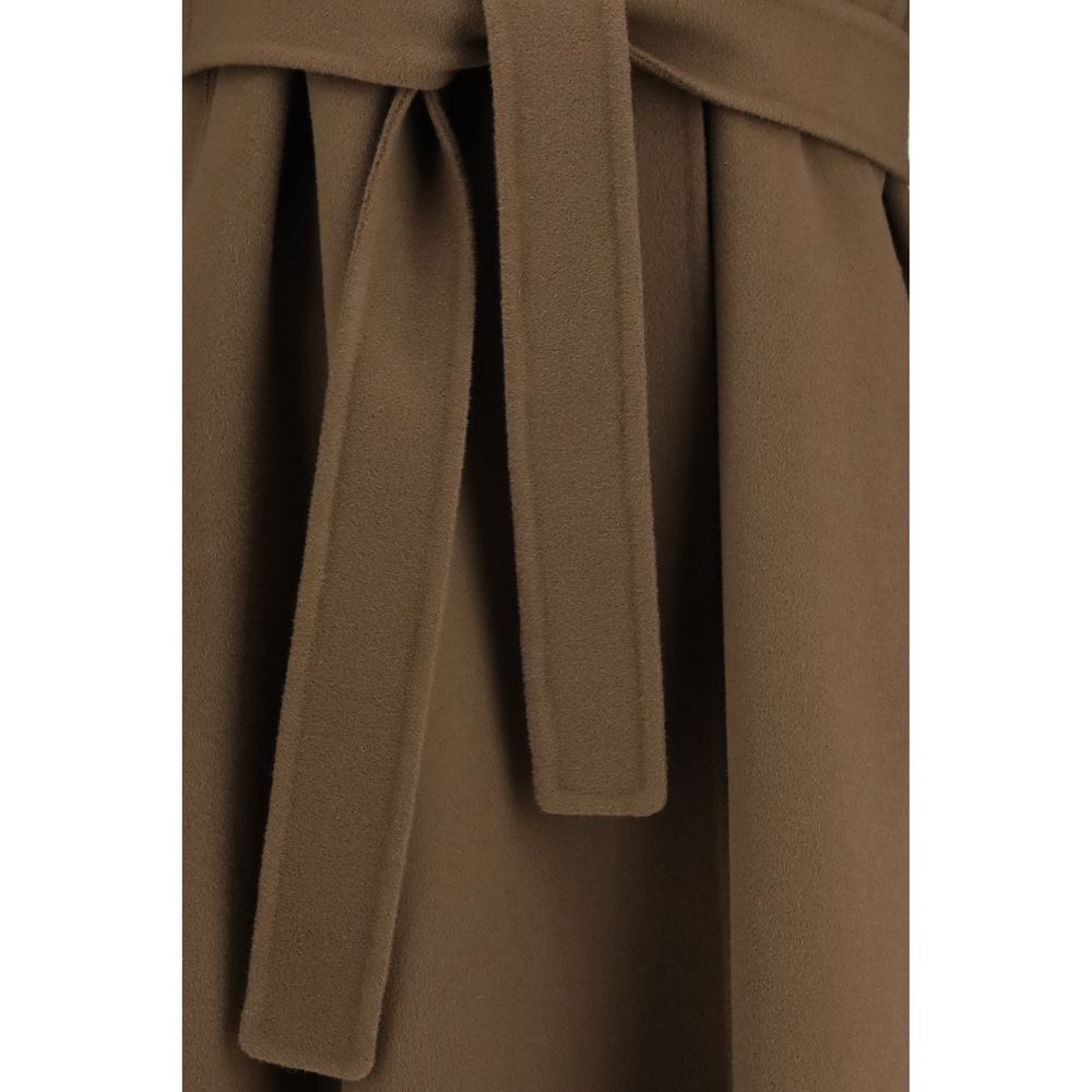 Brown Wool Oves Aries Coat