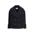 Black Wool Oves Aries Coat