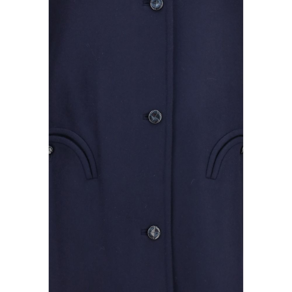 Blue Wool Oves Aries Coat