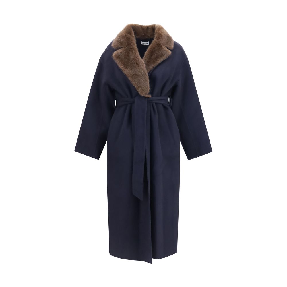 Blue Wool Oves Aries Coat
