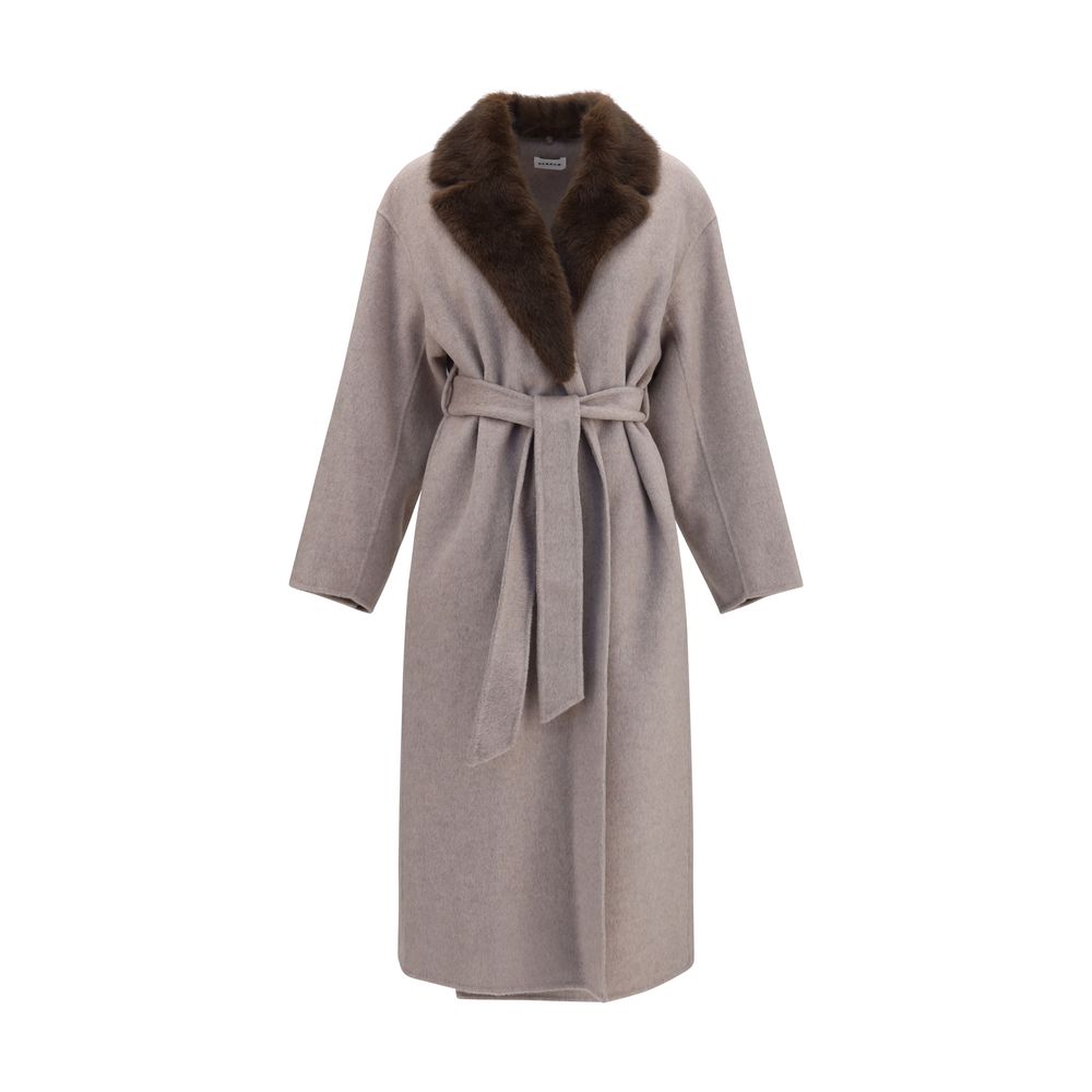 Beige Wool Oves Aries Coat