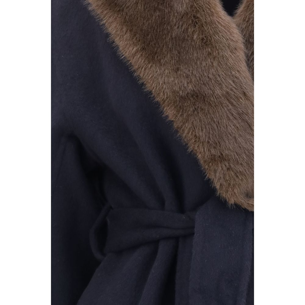 Blue Wool Oves Aries Coat