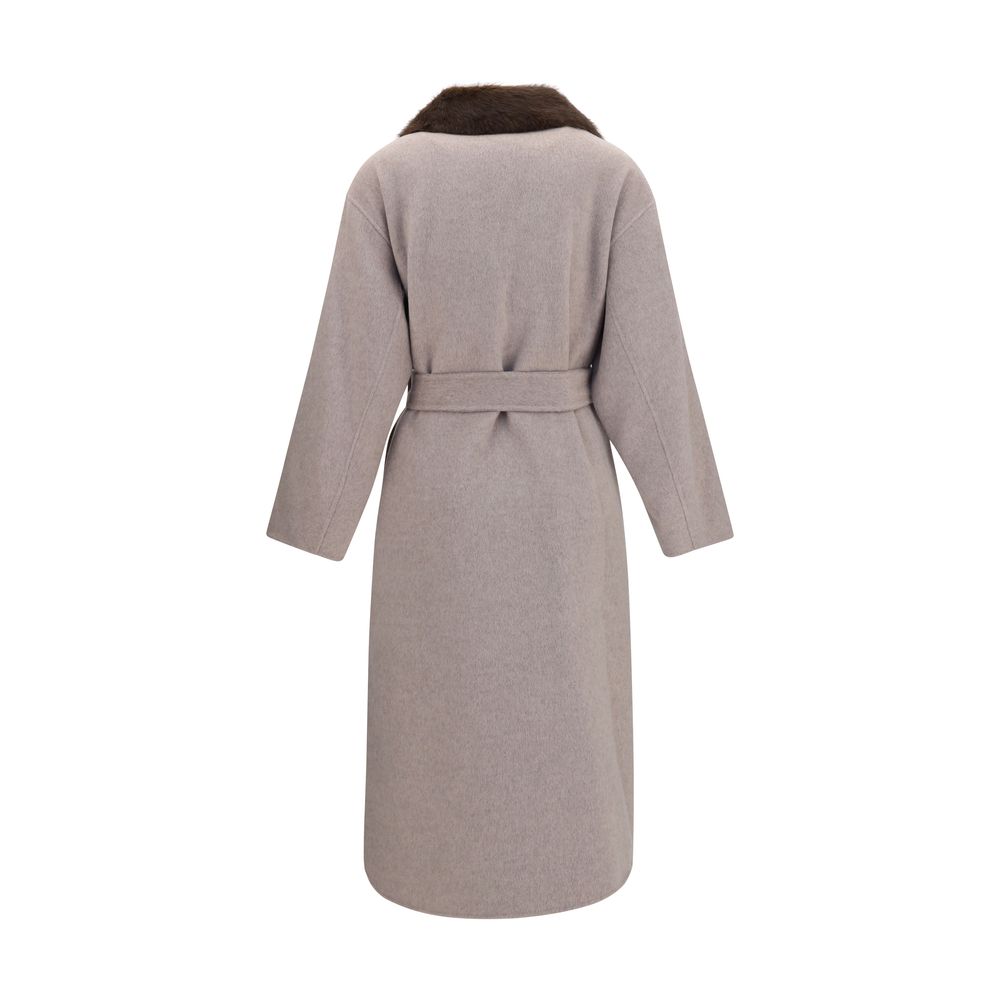 Beige Wool Oves Aries Coat