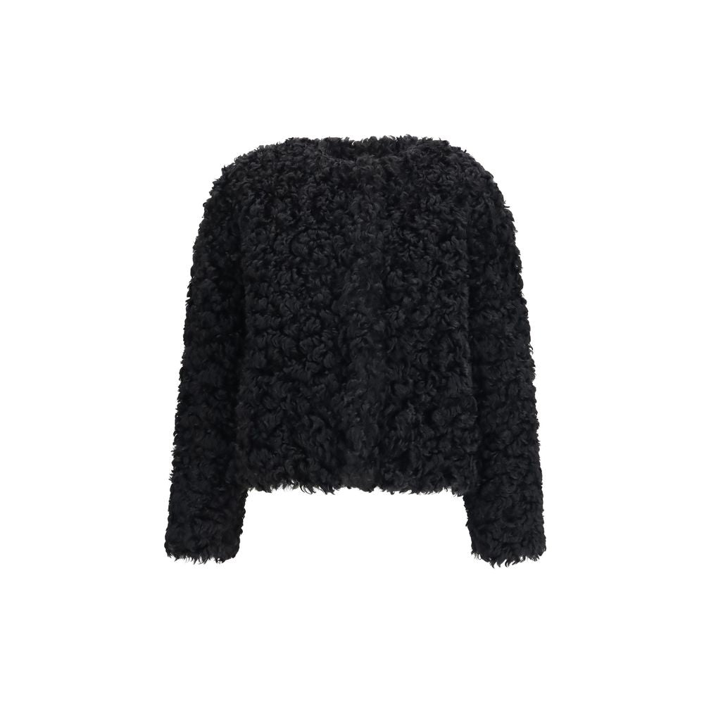 Black Polyester Coat