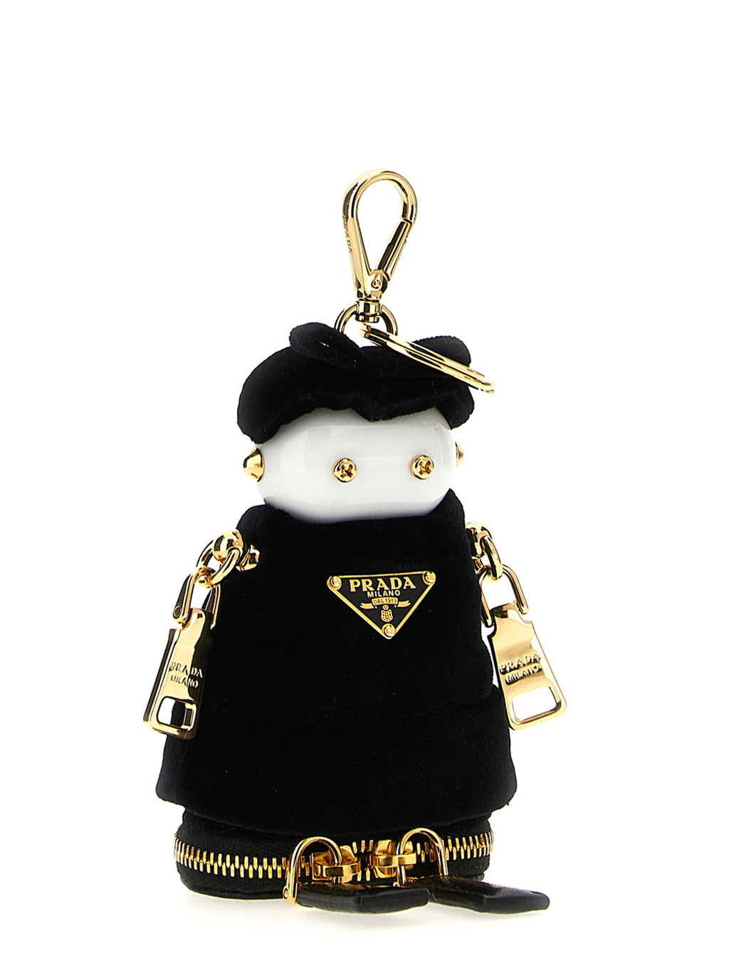 Black Stainless Steel Keychain