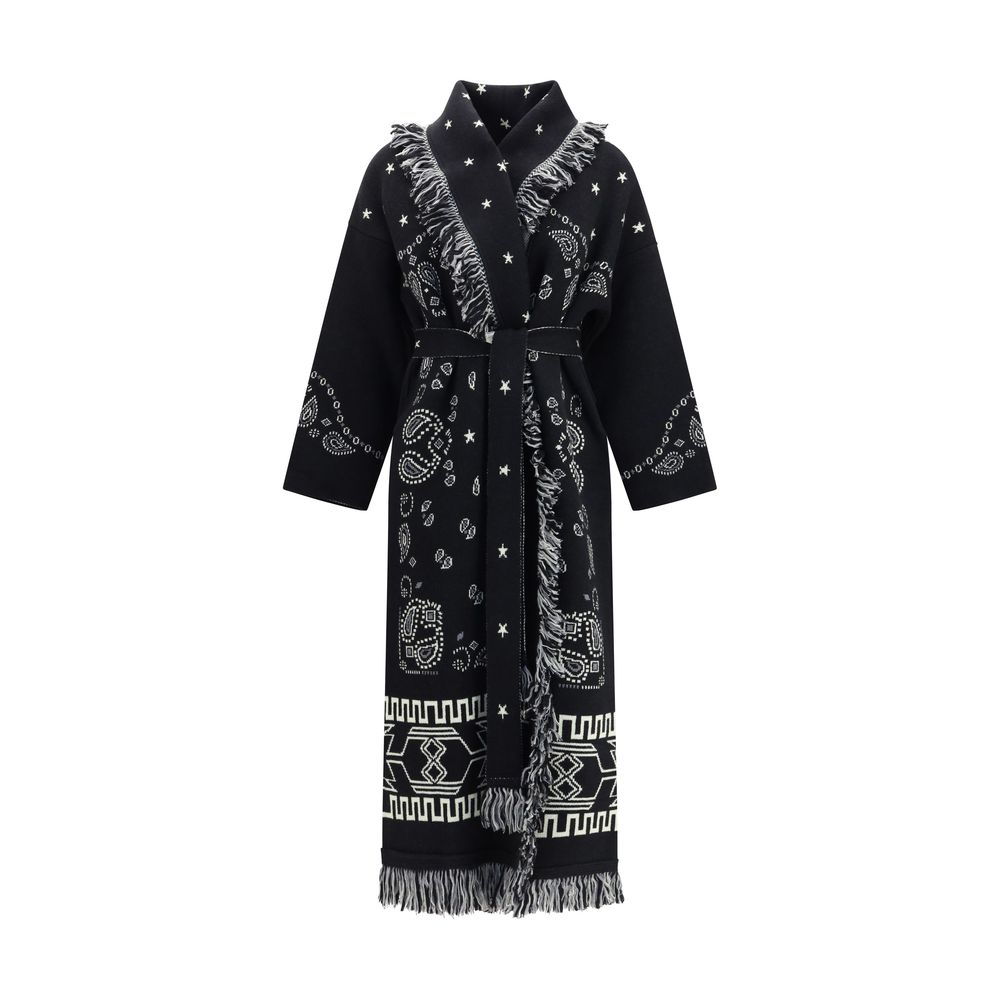 Black Wool Oves Aries Coat