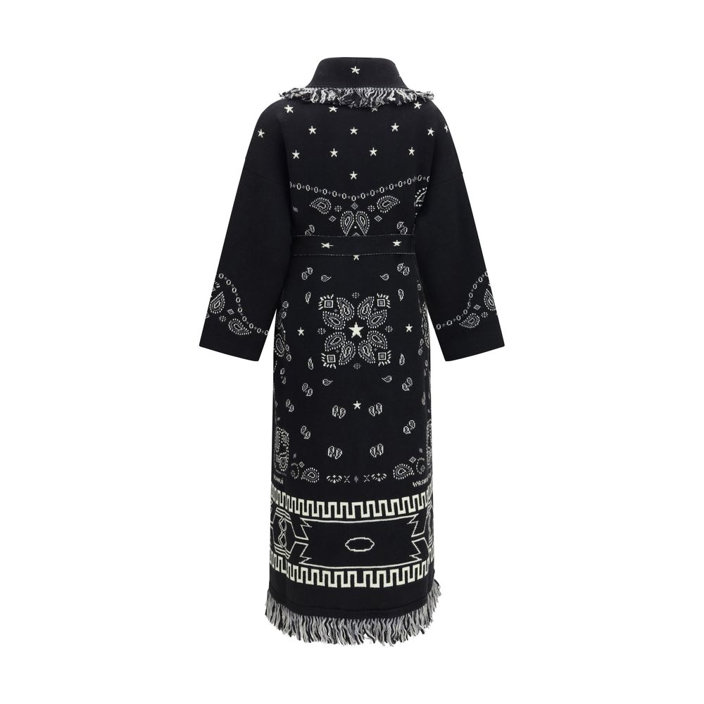 Black Wool Oves Aries Coat